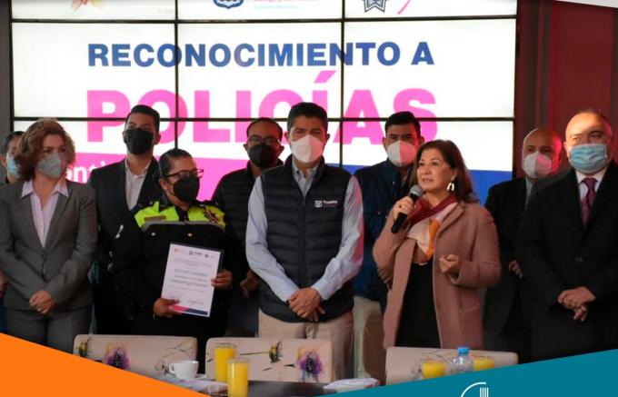 AYUNTAMIENTO . Canirac reconoce labor de policías municipales de Puebla