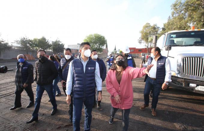 AYUNTAMIENTO . Arranca programa de pavimentación 1,000 calles en la ciudad de Puebla