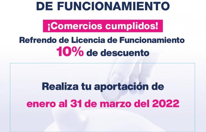 AYUNTAMIENTO . Invitan a aprovechar últimos días de condonación en Licencias de Funcionamiento.