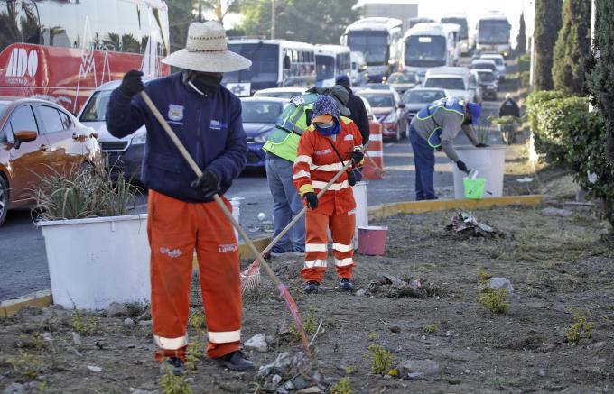 Intervención integral de mantenimiento en el bulevar Carmen Serdán