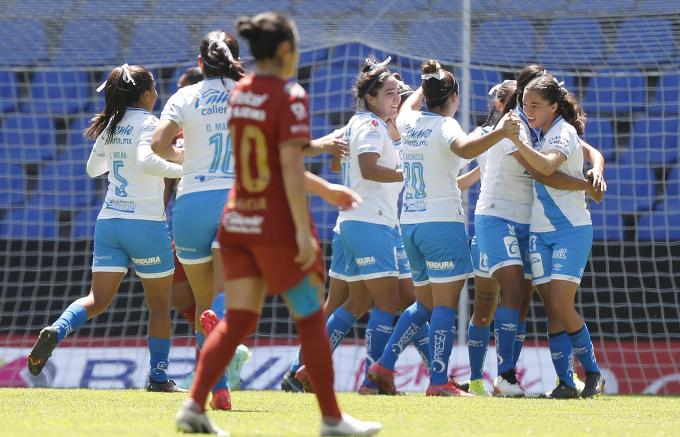 Club Puebla femenil logra segundo triunfo del torneo al derrotar 2-1 a Pumas
