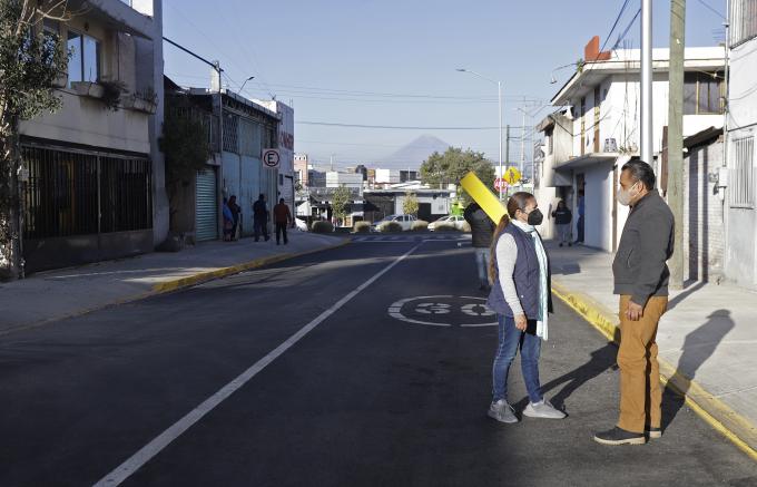 Supervisión de obra vial en la colonia San Rafael Poniente