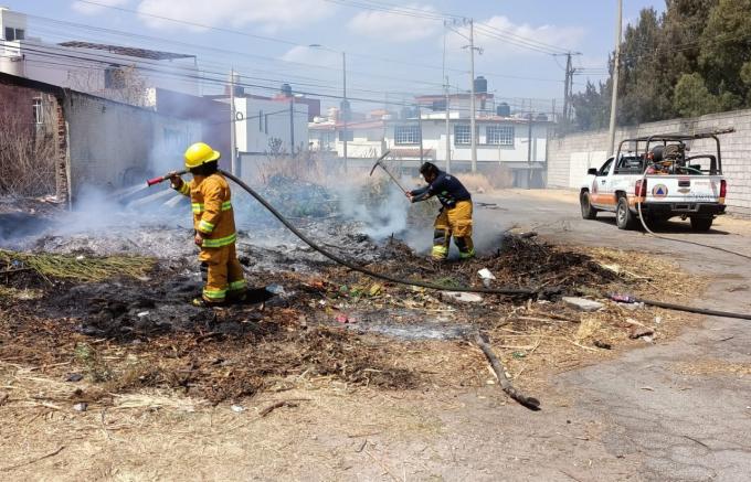 Emite recomendaciones Protección Civil de San Pedro Cholula para evitar incendios.