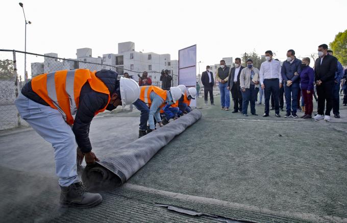 Inicia el Ayuntamiento rehabilitación simultánea de espacios deportivos.