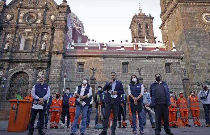 Servicios Públicos, Limpia, Turismo Y Cultura de Puebla Capital se alistan para la Semana Santa.