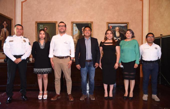 Encabeza Tlaxcala Capital certificación de elementos policiacos y comités de vigilancia comunitaria