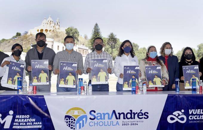 Presenta San Andrés Cholula medio maratón en conmemoración por el Día del Padre