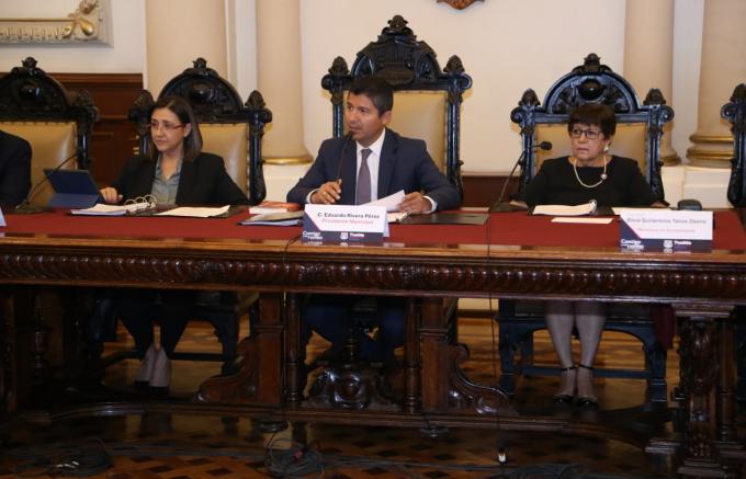 Ayuntamiento de Puebla aprueba en cabildo la convocatoria para el plebiscito extraordinario de la Junta Auxiliar de San Jerónimo Caleras.