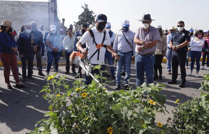 Encabeza Edmundo Tlatehui la Jornada de Proximidad en San Luis Tehuiloyocan