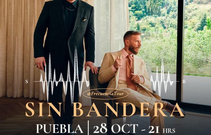 Sin Bandera regresa a Puebla el próximo 28 de octubre con Frecuencia Tour al Auditorio Metropolitano.