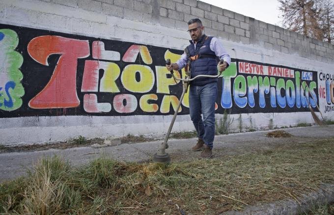 Ayuntamiento de Puebla interviene de manera integral el bulevar Xonacatepec