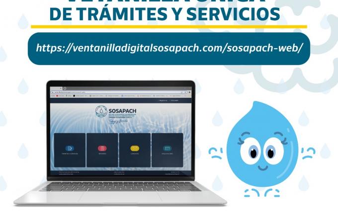 Lanza Sosapach ventanilla digital para trámites y servicios