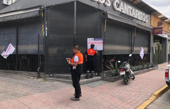 Clausura protección civil de San Andrés Cholula bar por irregularidades
