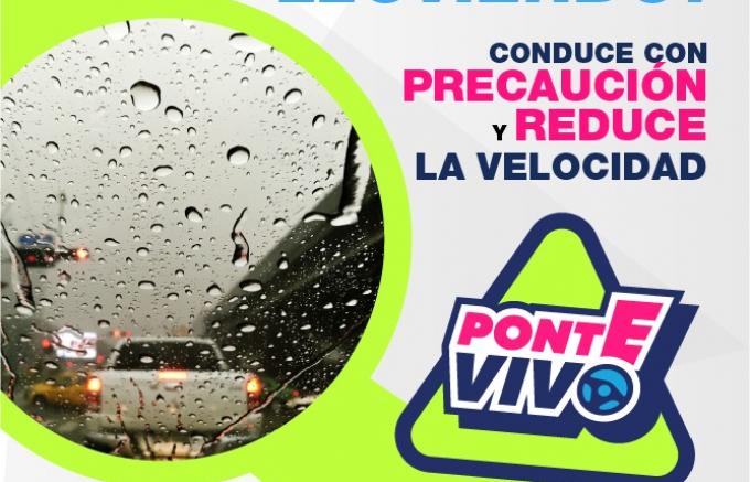 Ayuntamiento de Puebla exhorta a automovilistas a extremar precauciones ante lluvias