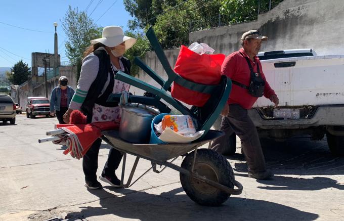 Tlaxcala Capital realiza labores de mejoramiento urbano en Acuitlapilco