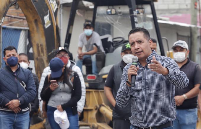 Inicia Ayuntamiento de San Andrés Cholula obra de rehabilitación de drenaje sanitario en la colonia Lázaro Cárdenas