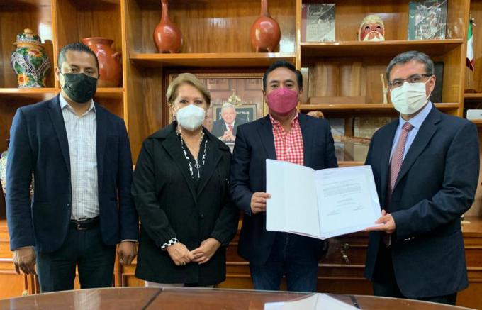 Concretan donación de predio para construir templo en Tizatlán, Tlaxcala