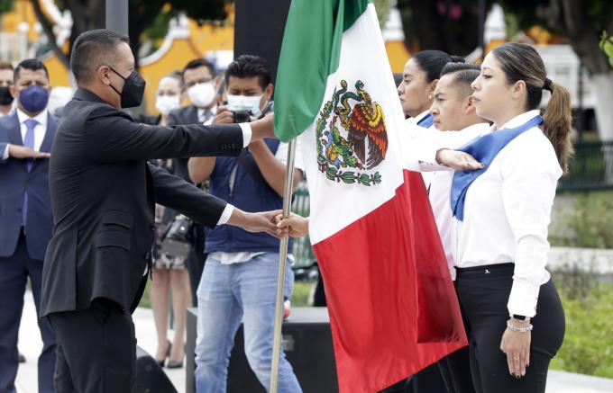 Encabeza Edmundo Tlatehui ceremonia cívica del mes de julio y programa “Un Día con el Presidente”