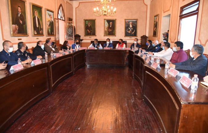 Pacta ayuntamiento de Tlaxcala capital mayor coordinación en seguridad con organismos y cámaras empresariales.