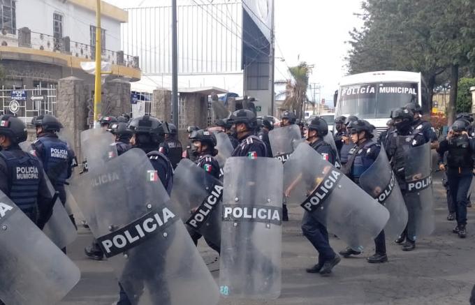 Realiza operativo especial Ayuntamiento de Puebla en la 46 Poniente en coordinación con Gobierno del estado