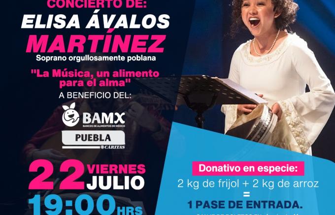 Invitan regidores poblanos a concierto con causa para recaudar una tonelada de alimentos