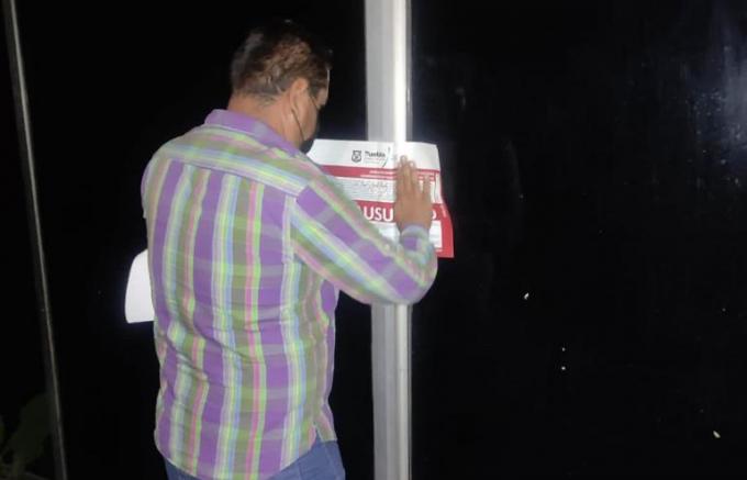 Normatividad municipal clausura casino clandestino en la colonia La Paz