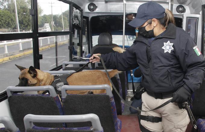 Realiza el Ayuntamiento de Puebla y la SSC operativo a transporte público en el bulevar Carmen Serdán