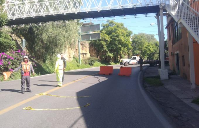 Se mantiene operativo vial en obras de reconstrucción del puente El Trébol-Zahuapan
