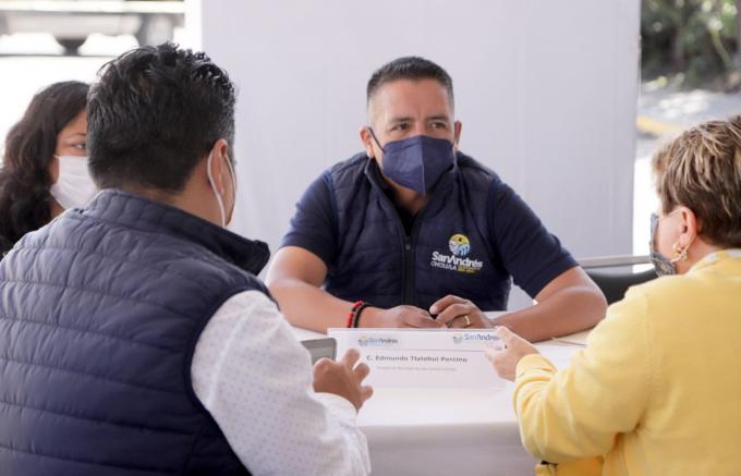 Edmundo Tlatehui encabeza  jornada de viernes de proximidad en la colonia Lázaro Cárdenad