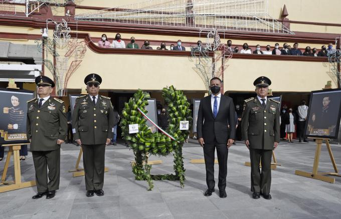 Encabeza Edmundo Tlatehui la ceremonia conmemorativa por el 175 Aniversario de la Gesta Heroica de la Batalla de Chapultepec