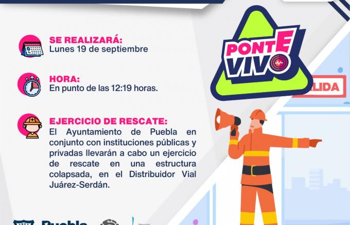 Invita Protección Civil Municipal a participar en Simulacro Nacional 2022