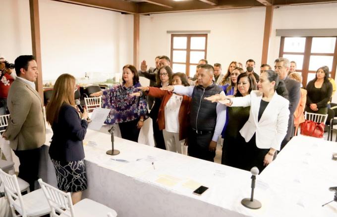 Rinden protesta integrantes del Consejo Consultivo Municipal de Turismo de San Andrés Cholula.