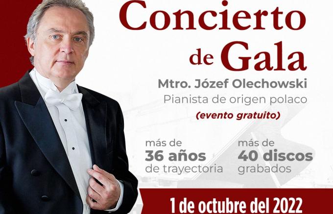 El pianista polaco Józef Olechowski dará concierto en el Primer Festival Santa María en la Capital de Tlaxcala