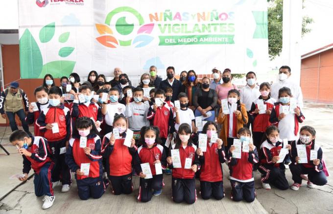 Nombran Vigilantes del Medio Ambiente a infantes de Tlaxcala capital