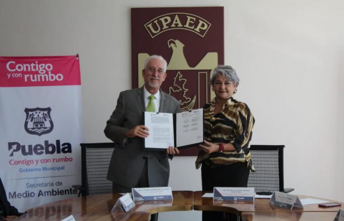 Limpia y Medio Ambiente Municipal celebran convenio de colaboración con la UPAEP.