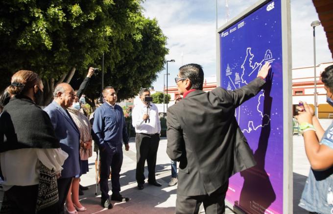 Inaugura Ayuntamiento de San Andrés exposición itinerante Arqueastronomía de Puebla