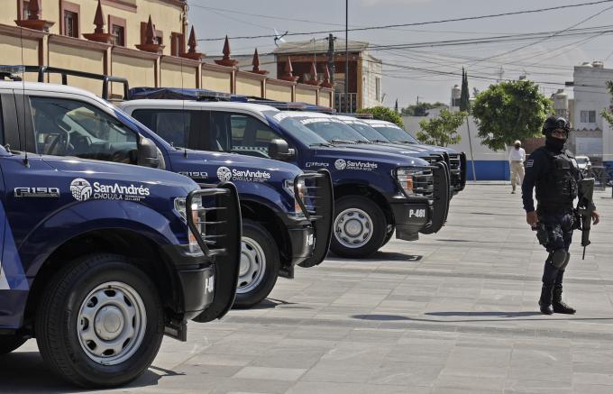 En acción coordinada, Policía y Vialidad de San Andrés Cholula detienen a 7 personas por robo.