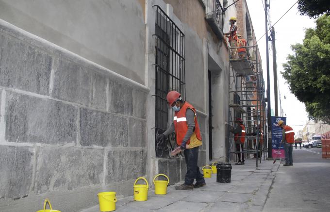 Inicia el Ayuntamiento de Puebla trabajos de mantenimiento a la imagen urbana del Centro Histórico