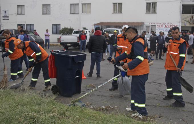 Ayuntamiento de Puebla limpió mas de 3 mil kilómetros en el primes mes del programa Limpieza Urbana Integral
