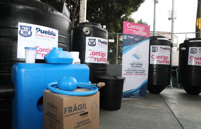 Ayuntamiento de Puebla instala biodigestores y colectores pluviales.