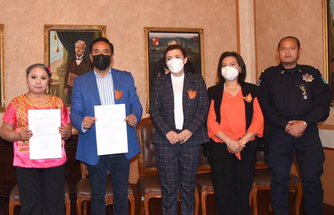 Ayuntamiento de Tlaxcala y el Instituto Estatal de la Mujer activan comercios como refugios ante eventuales agresiones.