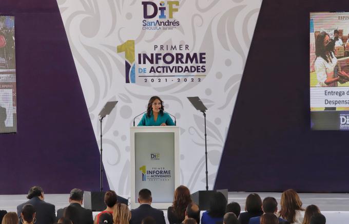 Rinde Sistema Municipal DIF San Andrés Cholula Primer Informe de Actividades
