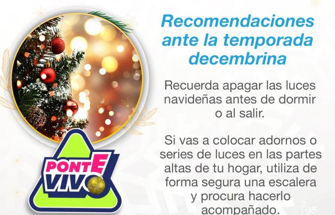 Ayuntamiento de Puebla brinda recomendaciones por temporada navideña