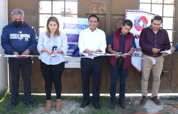 Entrega Ayuntamiento de Tlaxcala red de drenaje en San Sebastián Atlahapa
