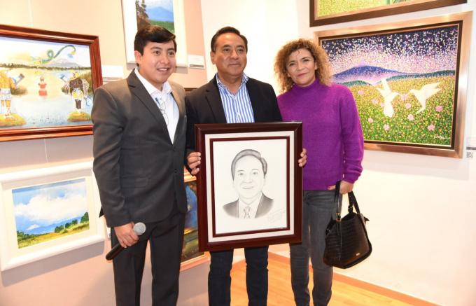 Se exhibe “Un jardín en el Palacio”, exposición pictórica en la galería Municipal Desiderio Hernández Xochitiotzin