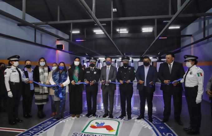 Inauguró rehabilitación Integral del Stand de Tiro en Seguridad Pública, el alcalde de San Andrés Cholula Edmundo Tlatehui.
