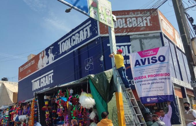 Ayuntamiento de Puebla implementa operativos anti pirotecnia por fiestas decembrinas