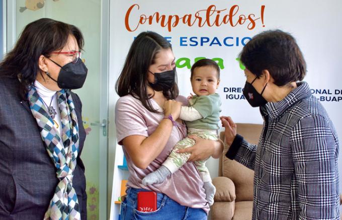 Inaugura la rectora Lilia Cedillo un cubículo de atención emocional y sala de lactancia