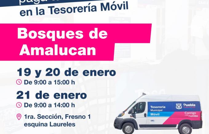 Predial Móvil a la vuelta de tu casa llega a diversas colonias de Puebla Capital