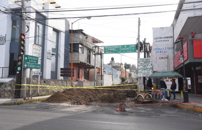 Rehabilita Ayuntamiento de Tlaxcala drenaje sanitario en San Gabriel Cuauhtla